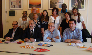 Nella foto: Paola Sisti, Alessandro Capetta, Settimo Scatena, Lauro Cabano, Aldo Benedetti e i rappresentanti delle comunit  